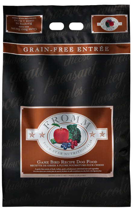 Fromm Four Star Grain Free Dog Dry Food Game Bird