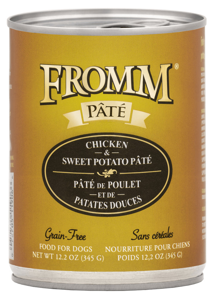 Fromm Grain Free Dog Can Food, Pate Chicken & Sweet Potato