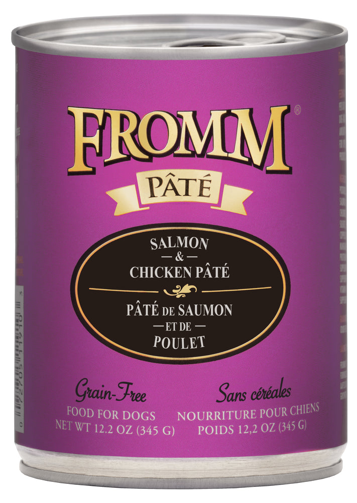 Fromm Grain Free Dog Can Food, Pate Salmon & Chicken