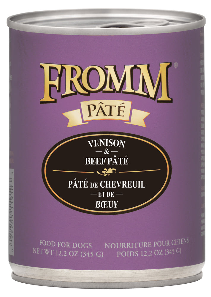 Fromm Grains Dog Can Food, Pate Venison & Beef