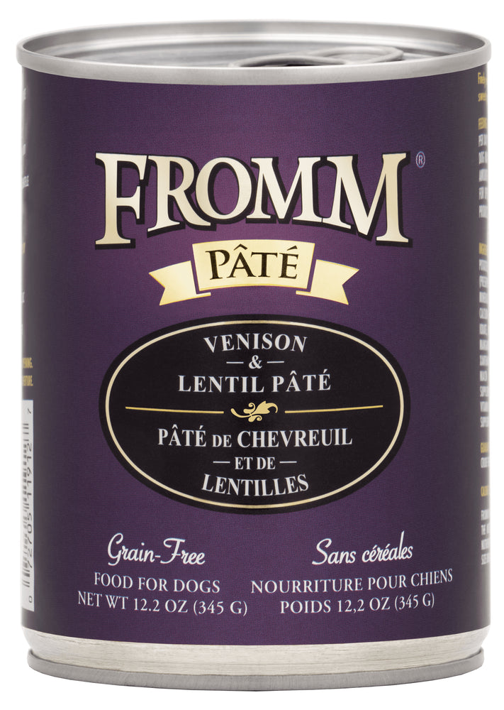 Fromm Grain Free Dog Can Food, Pate Venison & Lentil