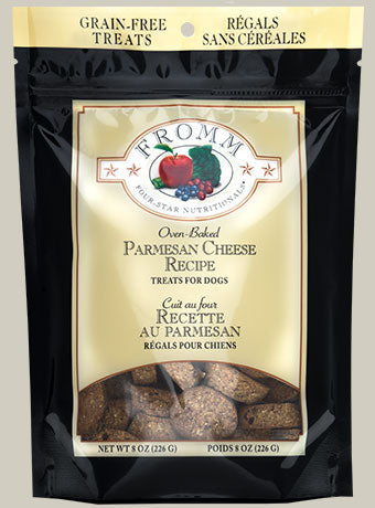 Fromm Four Star Dog Treats Grain Free Parmesan Cheese, 8oz
