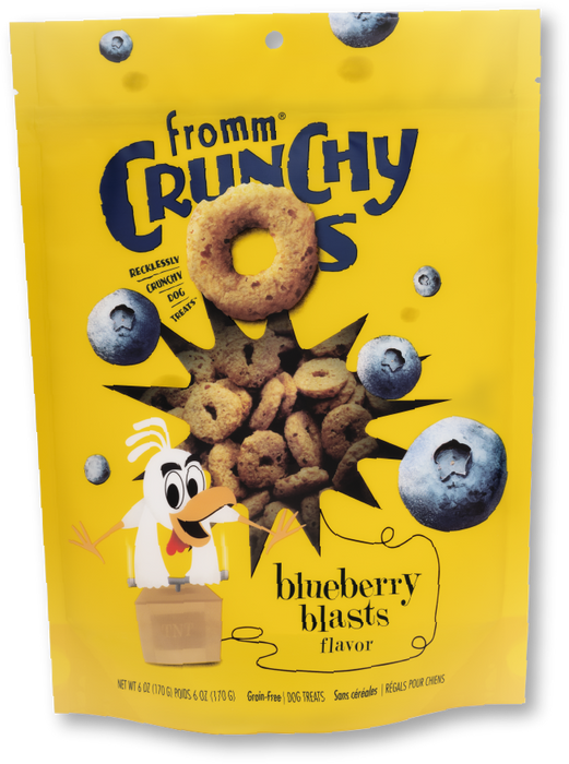 Fromm Crunchy O's Dog Treats BlueBerry Blast, 6oz