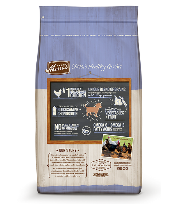 Merrick dog food dcm deals