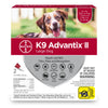 K9 Advantix II Topical Flea & Tick Treatment, Large Dog (21lb-55lb), 4pk