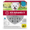 K9 Advantix II Topical Flea & Tick Treatment, Medium Dog (11lb-20lb), 4pk