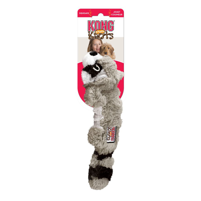 Kong Scrunch Knot Raccoon Dog Toy