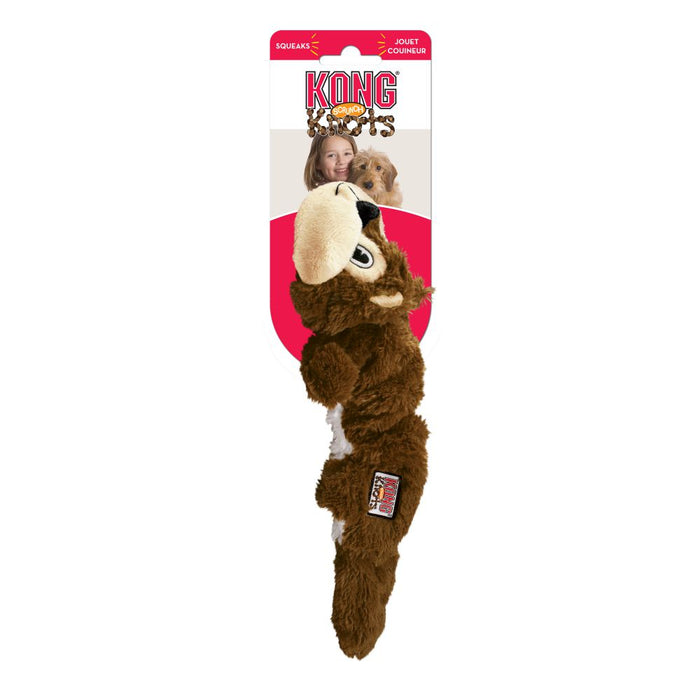 Kong Scrunch Knot Squirrel Dog Toy