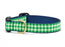 Up Country Dog Collar Lime Gingham