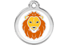Red Dingo Enamel Pet ID Tag Lion (1LI), Medium