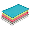 Messy Mutts Dog Silicone Mat with Raised Metal Rods Edge Medium