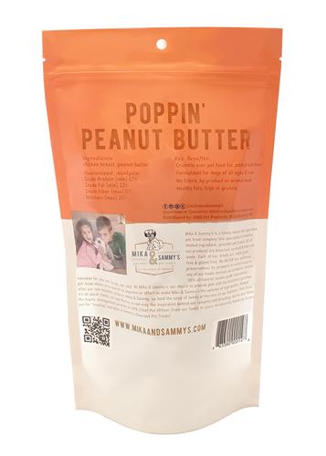 Mika & Sammy's Dog Jerky Treats Popping Peanut Butter, 5oz