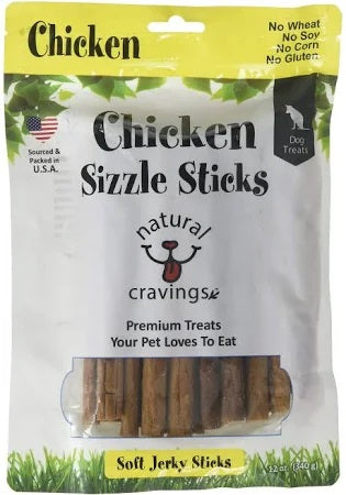Natural Craving Sizzle Sticks Dog Jerky Treats Chicken