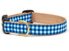 Up Country Dog Collar Navy Gingham