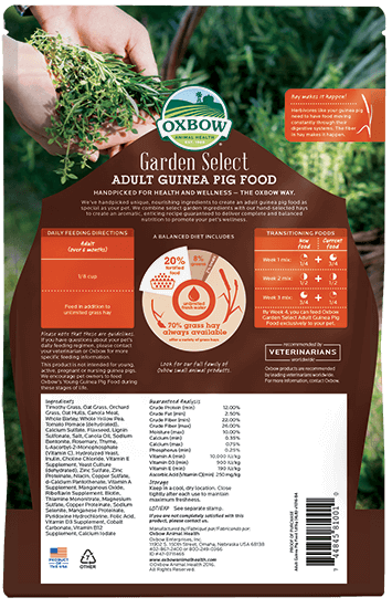 Oxbow Garden Select Adult Guinea Pig Food, 4lb