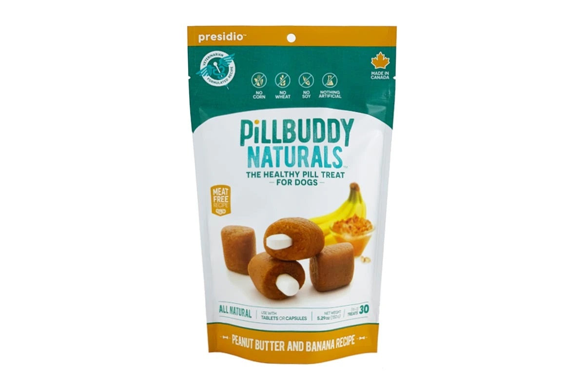 Pill Buddy Peanut Butter & Banana Dog Treats, 30ct