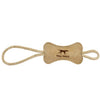 Tall Tails Leather Dog Toy Bone Tug 12"