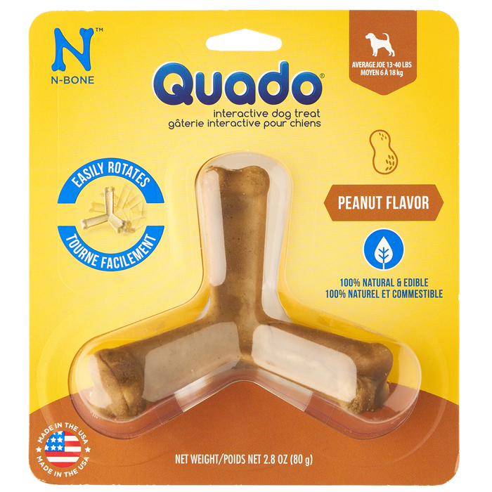 N-Bone Quado Dog Dental Treats Peanut