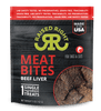 Raised Right Meat Bites Dog Jerky Treats Beef Liver, 5oz