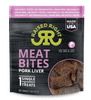 Raised Right Meat Bites Dog Jerky Treats Pork Liver, 5oz