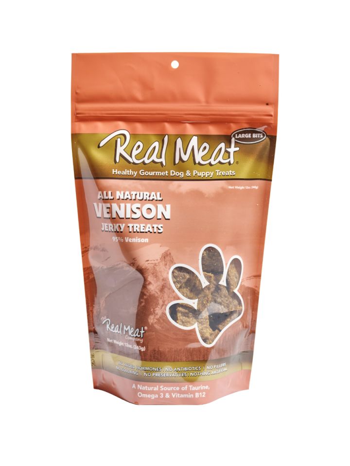The Real Meat Company Dog Treats Venison, 12oz