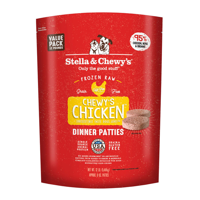 Stella & Chewy's Dog Frozen Raw Food Patties Chicken