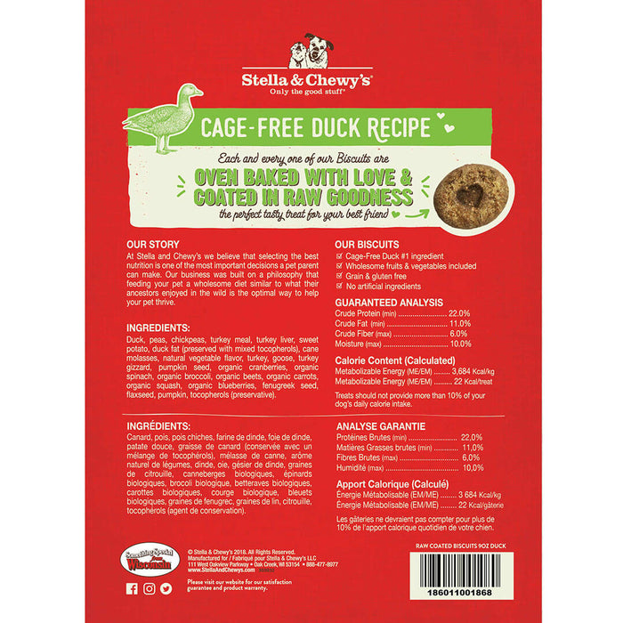 Stella & Chewy's Dog Treats Biscuits Cage-Free Duck