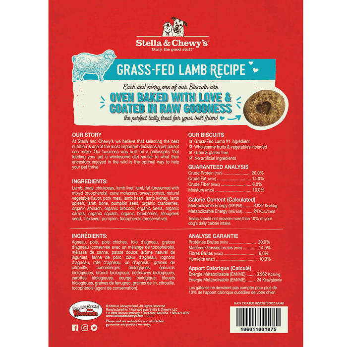 Stella & Chewy's Dog Treats Biscuits Grass-Fed Lamb