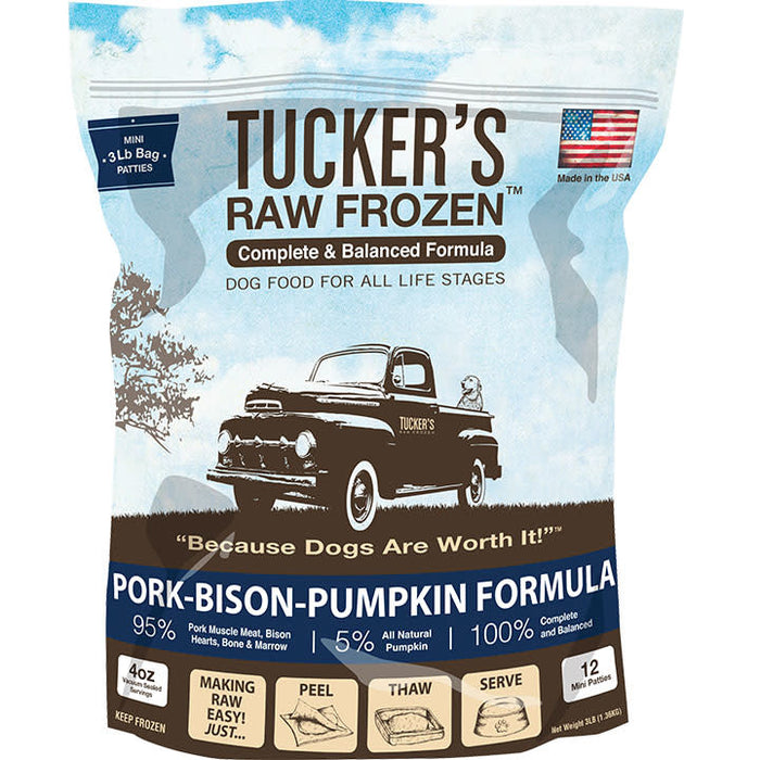 Tucker's Complete Balance Dog Frozen Raw Food Pork, Bison & Pumpkin, 6lb