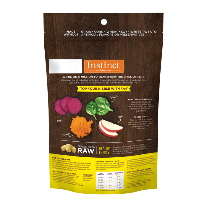 Instinct Dog Freeze Dried Raw Boost Mixers, Healthy Energy