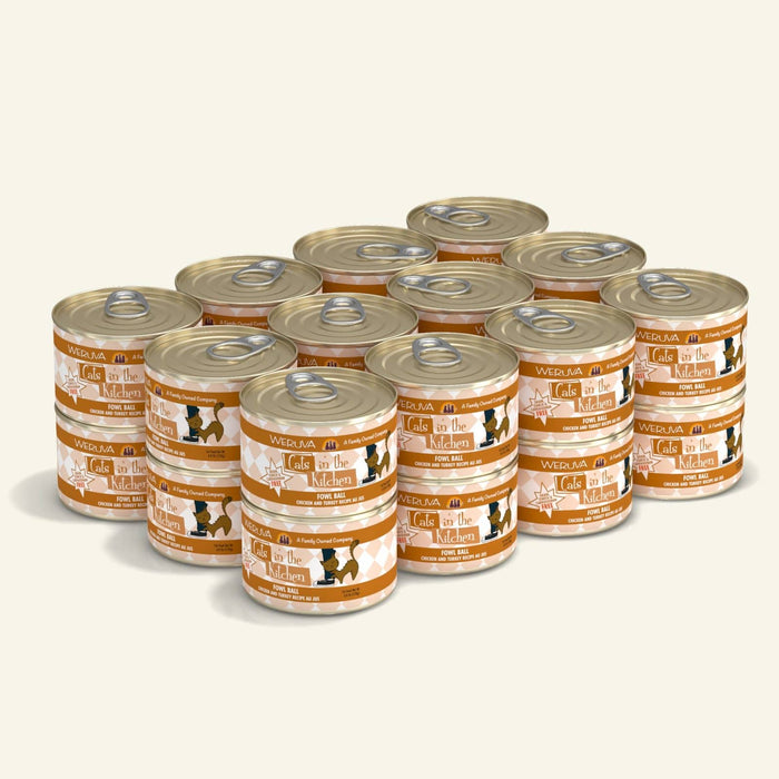 Weruva Cats in the Kitchen Grain Free Can Food Fowl Ball