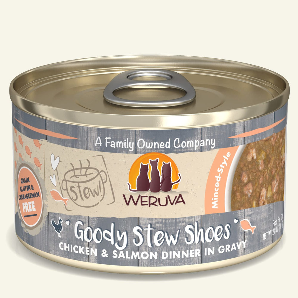 Weruva Stew Grain Free Cat Can Food Goody Stew Shoe Chicken & Salmon