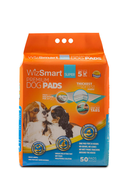 Wizsmart Dog Super Premium Training Pee Pads, 23.5" x 22"
